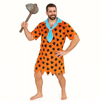 Ensemble de costumes fantaisie d'homme des cavernes d'usine pour événements thématiques Cosplay Funny Christmas Celebrations Performance Type d'usure de performance sur scène