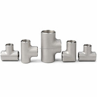 Sistem Perlindungan Kebakaran Galvanis Celup Panas Langsung dari Pabrik, Sambungan Las Baja Karbon ASME B16.9 SCH40 Ujung Beralur Equal Tee