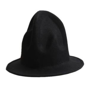 Cappelli in Fedora di lana autunno inverno per uomo e donna a tesa larga a forma vulcanica alta <span class=keywords><strong>Trilby</strong></span> Mountie vulcano cappello per feste - Product Image 5