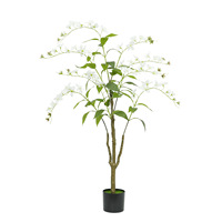 Plante verte d'intérieur pour la décoration de la maison, plante de jasmin suspendue en pot, plante décorative pour les maisons d'hôtes et les hôtels, plante verte artificielle