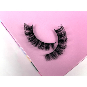 Pestañas Postizas HITOMI QL152 Rusas de Visón Sintético de 13mm D C para Extensiones de Pestañas con Efecto Alado 3D Hechas a Mano Negras - Product Image 1