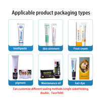 Machine de remplissage semi-automatique pour tubes en aluminium, pour crème pour les yeux, boissons, miel, cirage à chaussures, colle, cosmétiques, 200 ml, facile à déboguer