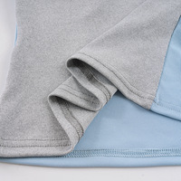 Ensemble deux pièces : T-shirt à manches longues color-block au style doux et séduisant et pantalon évasé élastique décontracté à coupe ajustée