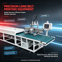 Mesin Sablon Otomatis Kecepatan Tinggi untuk Sablon Kertas dengan Mesin Pengering UV Printer Layar Datar Semi Otomatis