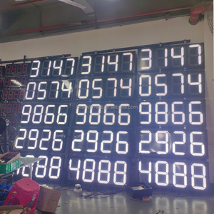 Tùy chỉnh hiển thị kỹ thuật số LED trạm xăng giá đăng 7 đoạn 12 quot inch LED Xăng hiển thị cho trạm xăng - Product Image 4