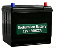 Batterie Sodium-ion CE FCC Grade-A 12V 24V 200Ah 100Ah 75Ah CCA1300 ODM, pack de batteries fiables 3000 cycles pour démarreur de voiture électrique