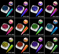 Pigmen Kilau Metalik Chameleon Glitter Shimmer Duochrome untuk Cat Kuku, Eyeshadow Multichrome, dan Tinta Lukis