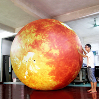 Modèle gonflable publicitaire géant de la planète Soleil et ballon solaire pour la publicité d'exposition et l'outil pédagogique scientifique