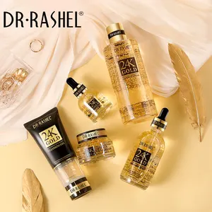 חדש הגעה DR RASHEL 24K זהב אנטי הזדקנות 5pcs טיפוח עור סט