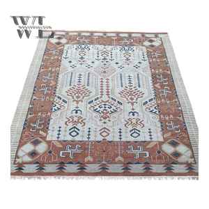 Tapis d'intérieur en laine de Nouvelle-Zélande noué à la main, blanc chaud, tapis turc Oushak, tapis en laine épaisse, tapis noué doux, grand tapis d'intérieur - Product Image 3