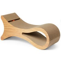 Lit pour chat de haute qualité en forme de coussin, griffoir pour chat, lit de détente avec jouet interactif à bille