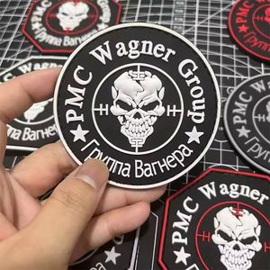 Custom Logo 3D Heat Press Transfer <b>Transparent</b> Silicone Beanie Custom PVC Soft Rubber Patches <b>Labels</b> with Velcro - Product Image 2