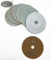 Daofeng Tampons de polissage abrasifs diamantés de 3, 4, 5 et 6 pouces pour pierre et granit, personnalisables OEM, utilisation humide, 50 unités # -3000 #   Grit
