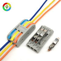 Fabrik-Großhandel PCT-2 Serie Hebelklemmenblock CE-Zertifiziert 32A 250V 2-5 Port Schnellverbindungs-Kabelverbinder
