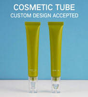 Tube PE 20g Lembut dengan Ujung Silikon dan Tutup Sekrup untuk Krim Mata, Serum, Lip Gloss, Lip Tint, Produk Perawatan Kulit