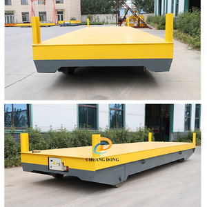 Hàng hóa nặng xử lý Xe điều khiển từ xa điện nền tảng xe tải thép cuộn Vật liệu xử lý phẳng vận chuyển để bán - Product Image 3