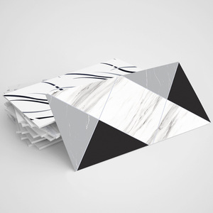 Papier peint en carreaux de marbre 3D imperméable, autocollant mural en PVC, résistant à l'humidité, design européen <span class=keywords><strong>pour</strong></span> villa, garantie 5 ans - Product Image 4