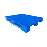 Palette en plastique robuste 1200x1000mm HDPE Euro Pallet avec renfort en acier pour stockage en entrepôt et rayonnage