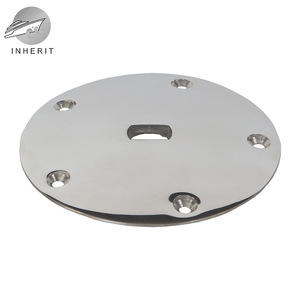Disco de acero inoxidable de 6 pulgadas, placa redonda fundida y pulida para fijación en cubiertas de yates marinos - Product Image 3