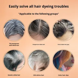 Tinte de Cabello Negro en Crema Zhang <span class=keywords><strong>Hua</strong></span> <span class=keywords><strong>Dong</strong></span> de 100 ml, Fórmula Permanente Nutritiva, No se Pega al Cuero Cabelludo, Cuidado Vegetal - Product Image 3