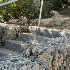באיכות גבוהה 2*1*1 מ 'מגולוון סל קיר תיל מרובע גדר רשת gabion גדר תיבת חם טבל מרותך מגולוון חוט רשת הטוב ביותר