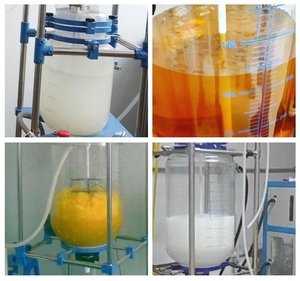 Toption Hai lớp vỏ bọc kính lò phản ứng thiết bị bioreactor hóa học DIESEL sinh học lò phản ứng để bán - Product Image 3