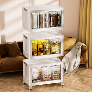 Armário de <span class=keywords><strong>4</strong></span> prateleiras com portas Armário de armazenamento portátil dobrável Armário de 5 camadas para artesanato - Product Image 5