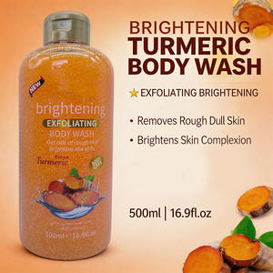 Gel de Ducha Exfoliante y Blanqueador Natural a Base de Hierbas, 500 ml, Suaviza y Reafirma la Piel con Cúrcuma, Venta al Por Mayor - Product Image 4