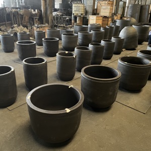 Petit <span class=keywords><strong>creuset</strong></span> de fusion carré en graphite de 50 kg pour la fusion du cuivre, pour la fonderie industrielle et la fusion de métaux, en argile de fer, en vente - Product Image 6
