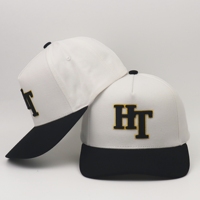 Casquette de baseball ajustable à 5 panneaux avec visière incurvée structurée, patch en PVC, unisexe, personnalisable