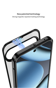 Étui de téléphone antichoc avec cadre métallique givré et boucle à pression pour Google Pixel 10 Pro XL 9 Pro 8a 7 - Product Image 2