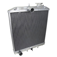 Radiateur d'eau CIVIC à 2 rangées en aluminium, compatible avec Honda Civic 92-00, sortie/entrée