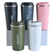 Mug de voyage en acier inoxydable à double paroi sans BPA, tasse à café thermique