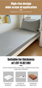Gao Ke ağır düz renk tüylü kaymaz yatak kapakları ve otel ve bakım evleri için koruyucuları birçok boyutları mevcut - Product Image 4
