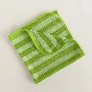 China Leverancier Inslag Gebreide Microfiber Reinigingsdoek Doek Handdoek Voor Glazen Detaillering En Keuken Gebruik