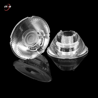 Lentilles médicales plano-concaves à surface givrée personnalisées D50mm*H22mm, angle large de 25°, pour affichages en matériau PMMA, LED RGB