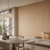 Panel Dinding Interior SPC Motif Kayu, Papan Dekoratif untuk Pelapis Dinding Bangunan Hunian dan Komersial serta Desain Interior