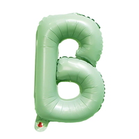 Ballons en plastique numérotés de 16 pouces, alphabet 3D A-Z, impression par transfert thermique 1 couleur, pour la décoration de fêtes de Noël, usage adulte