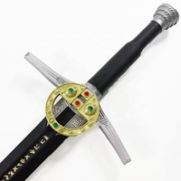 Espada de Acero de Geralt, Réplica de Arma de Juego de Rol, Accesorio de Cosplay de PU para Halloween y Colección