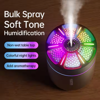 SOCELI Nouveau Design Diffuseur d'Air Intelligent pour Voiture Humidificateur Ultrasonique USB Lumière 7 Couleurs Luxe Portable