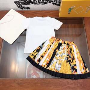 Nouvel ensemble 2 pièces été 2021 pour filles : haut et jupe en jean pour bébé, tenue élégante en denim pour enfants, vêtements en coton pour tout âge - Product Image 6