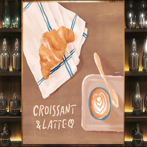 Tapisserie murale simple et moderne <span class=keywords><strong>de</strong></span> style nordique, personnalisable en gros, pour café, comme couverture décorative ou accessoire <span class=keywords><strong>de</strong></span> photographie pour café - Product Image 2