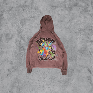 Sudadera con Capucha para Hombre, Otoño, con Logotipo Personalizado, Corte Holgado, 100% Algodón, Impresión Serigráfica Lavada - Product Image 3