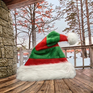 Gorros Navideños MADESHINE para Fiestas de Navidad, Gorro de Papá Noel a Rayas Rojas, Blancas y Verdes para Hombres y Mujeres - Product Image 2