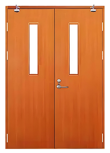 Fabrika fiyat yangına dayanıklı otel kapıları ahşap apartman kapıları yanmaz sıcak satış toptan fiyat ahşap yanmaz kapı - Product Image 2