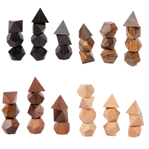 Dadu permainan polihedral mini kayu cabang asam Afrika produsen mengukir dadu kayu kustom grosir polihedral untuk dnd - Product Image 3