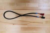 كابل توصيل سريع من نوع SAE أحمر اللون بقطر 18AWG مع موصل ثنائي الأطراف من مادة PVC للسيارات