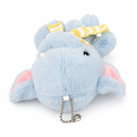 Boneka Gajah Biru Penghasil Gelembung, Mainan Interaktif, Gantungan Tas dan Rantai, Hadiah Seru untuk Anak Perempuan