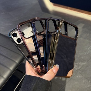 เคสโทรศัพท์ iPhone 17 แบบกระจกแต่งหน้า ดีไซน์หรูหราเคลือบผิว สำหรับผู้หญิงและเด็กผู้หญิง ป้องกันการกระแทก ใช้ได้กับ iPhone 12 13 14 15 16 17 Pro Max - Product Image 2