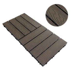 Bois massif en plastique Compositee Patio Deck Carreaux Planches de sol WPC <span class=keywords><strong>Parquet</strong></span> WPC - Product Image 2